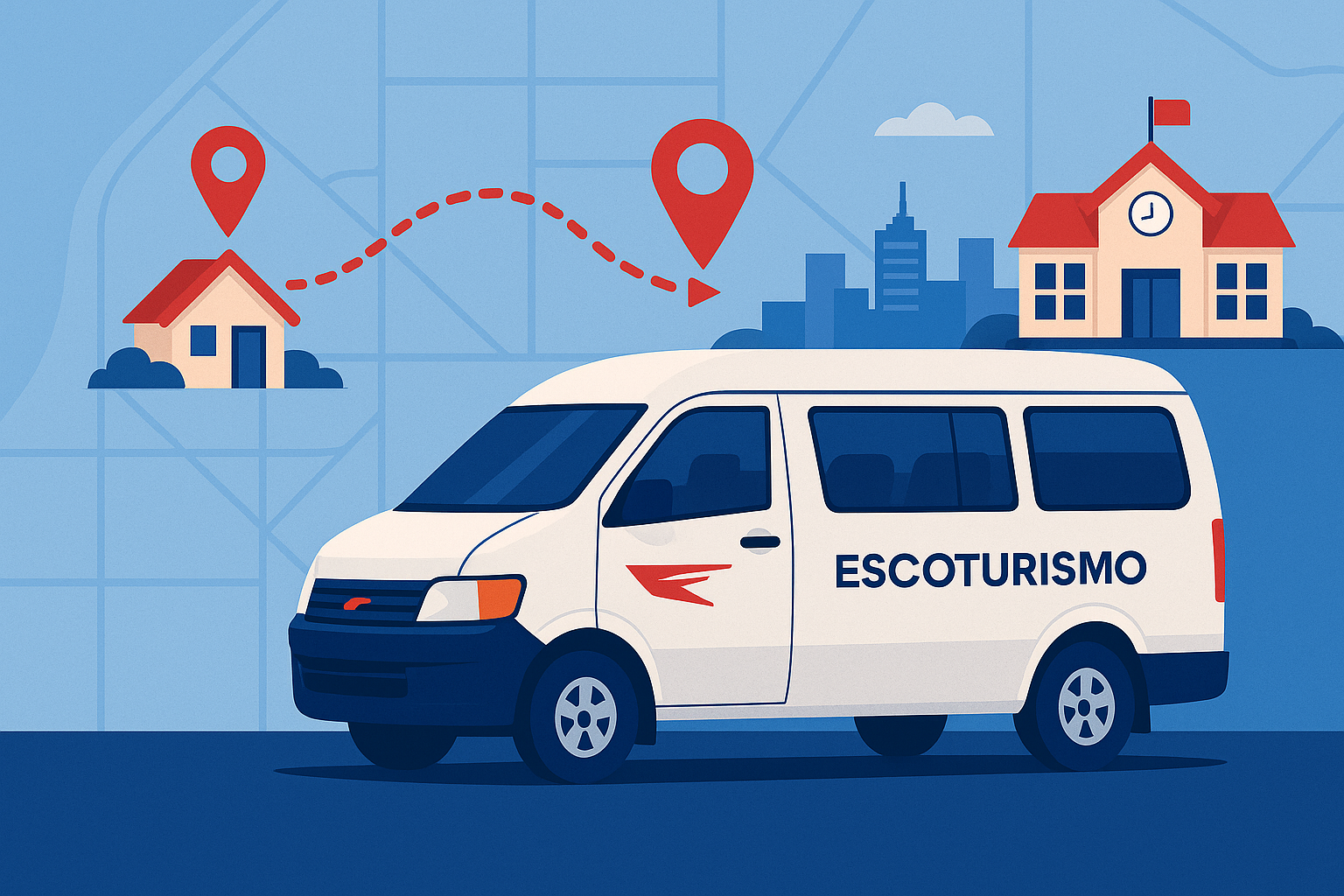 Servicio escolar en ruta segura